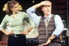 Kristen Johnston and John Lithgow in 3rd Rock From The Sun