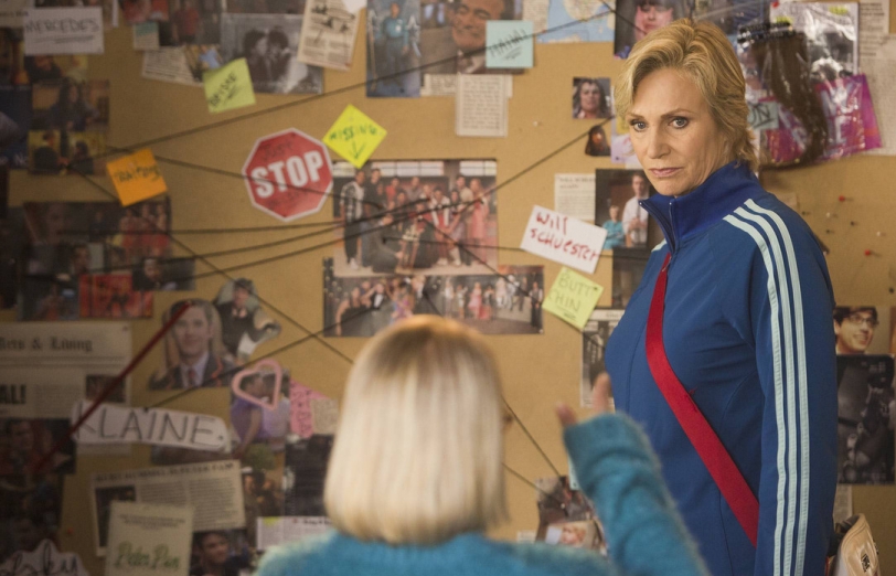 Jane Lynch as Sue Sylvester on Glee