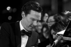 Benedict Cumberbatch signing an autograph at BAFTA