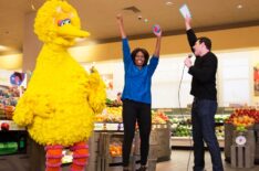 Billy On The Street with Michelle Obama and Big Bird