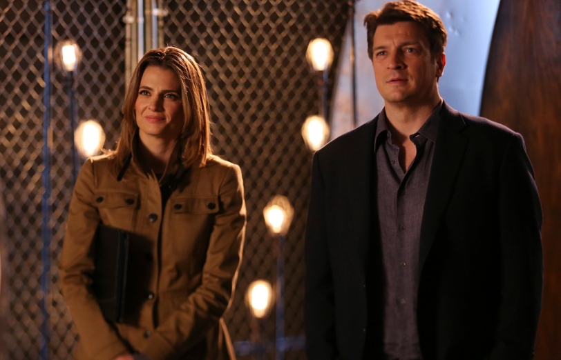 Stana Katic as Beckett and Nathan Fillion as Castle in Castle