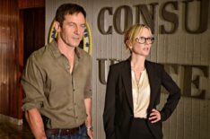 Jason Isaacs as Peter Connelly and Anne Heche as Lynn Monahan in Dig