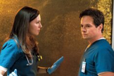 Jill Flint and Scott Wolf in The Night Shift