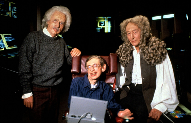 Star Trek the Next Generation - Albert Einstein, Stephen Hawking, and Sir Isaac Newton