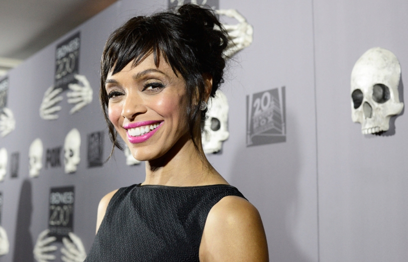 Tamara Taylor, who portrays Dr. Camille Saroyan in the television crime  drama Bones, attends the show's 100th episode celebration in West  Holywood, California on April 7, 2010. UPI/Jim Ruymen Stock Photo - Alamy