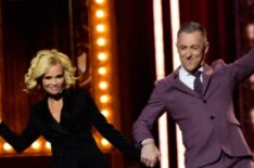 Kristin Chenoweth and Alan Cumming perform at The 69th Annual Tony Awards