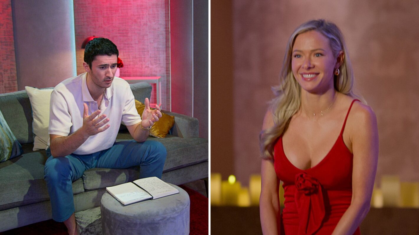 Leo Braudy and Brittany Wisniewski on 'Love Is Blind.'