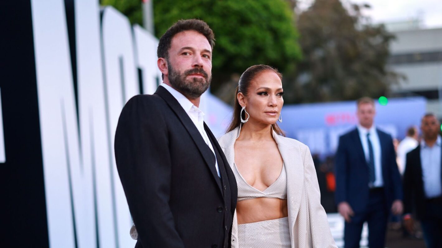 Ben Affleck and Jennifer Lopez at the Los Angeles premiere of 'The Mother' in 2023