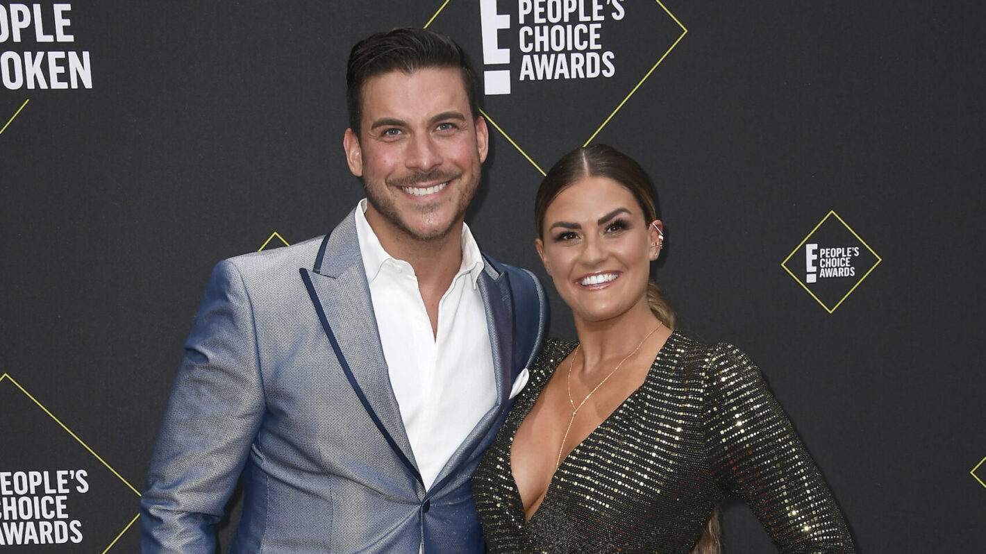 Jax Taylor and Brittany Cartwright attend the 2019 E! People's Choice Awards at Barker Hangar on November 10, 2019 in Santa Monica, California.