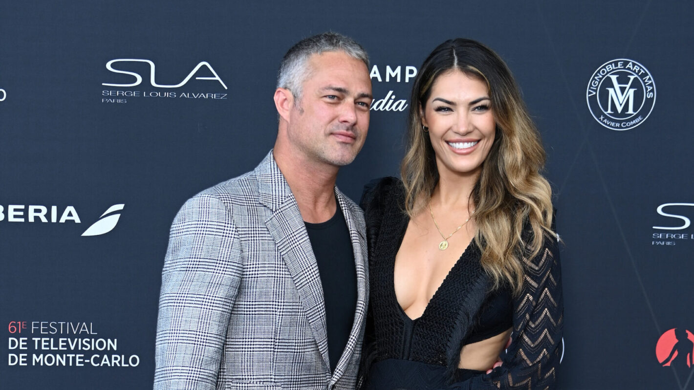 Taylor Kinney and Ashley Cruger attend the opening ceremony during the 61st Monte Carlo TV Festival on June 17, 2022 in Monte-Carlo, Monaco.